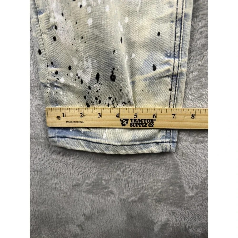Rockstar Original Jeans Mens 40x30 Blue Distressed Skinny Denim RSM200-FABIAN